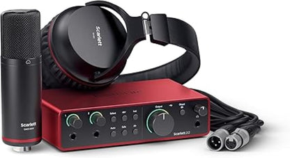 Scarlett Solo 3Rd Gen USB Audio Interface for Guitarists, Vocalists, Podcasters or Producers to Record and Playback Studio Quality Sound