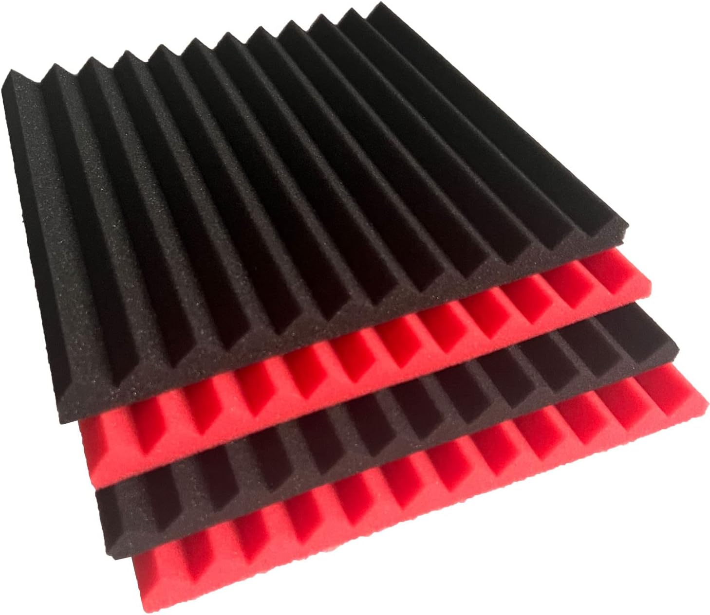 96 Pack 12" X 12" X 1" Acoustic Panels Studio Soundproofing Foam Wedge Tiles