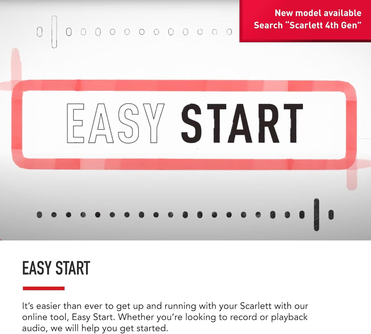 Scarlett Solo 3Rd Gen USB Audio Interface for Guitarists, Vocalists, Podcasters or Producers to Record and Playback Studio Quality Sound